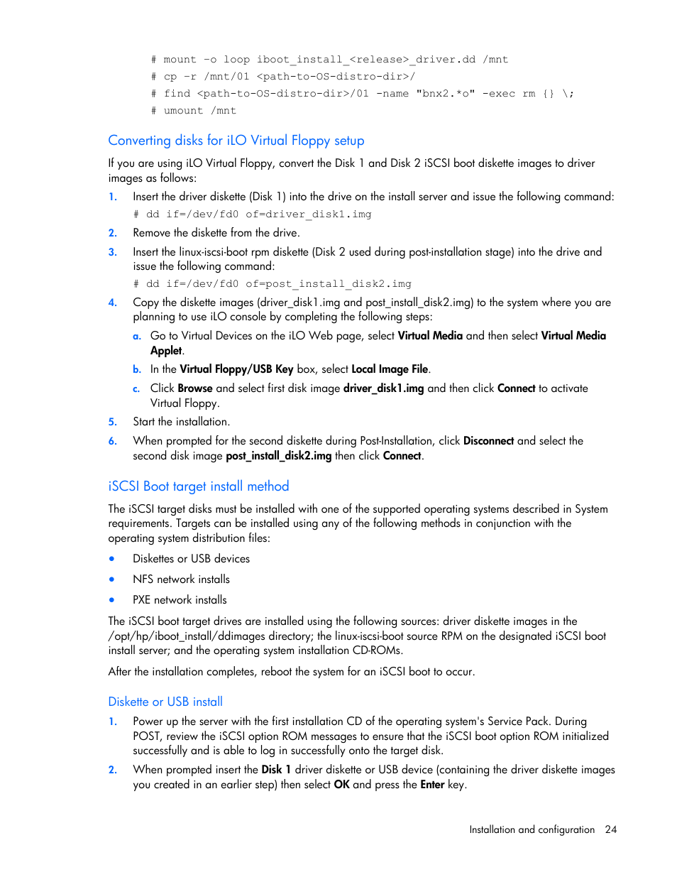 HP NC373F PCI-E Multifunction 1000SX Gigabit Server Adapter User Manual | Page 24 / 42