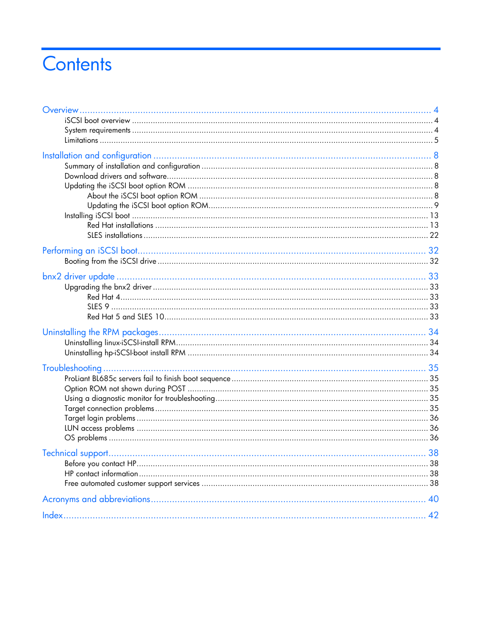 HP NC373F PCI-E Multifunction 1000SX Gigabit Server Adapter User Manual | Page 3 / 42