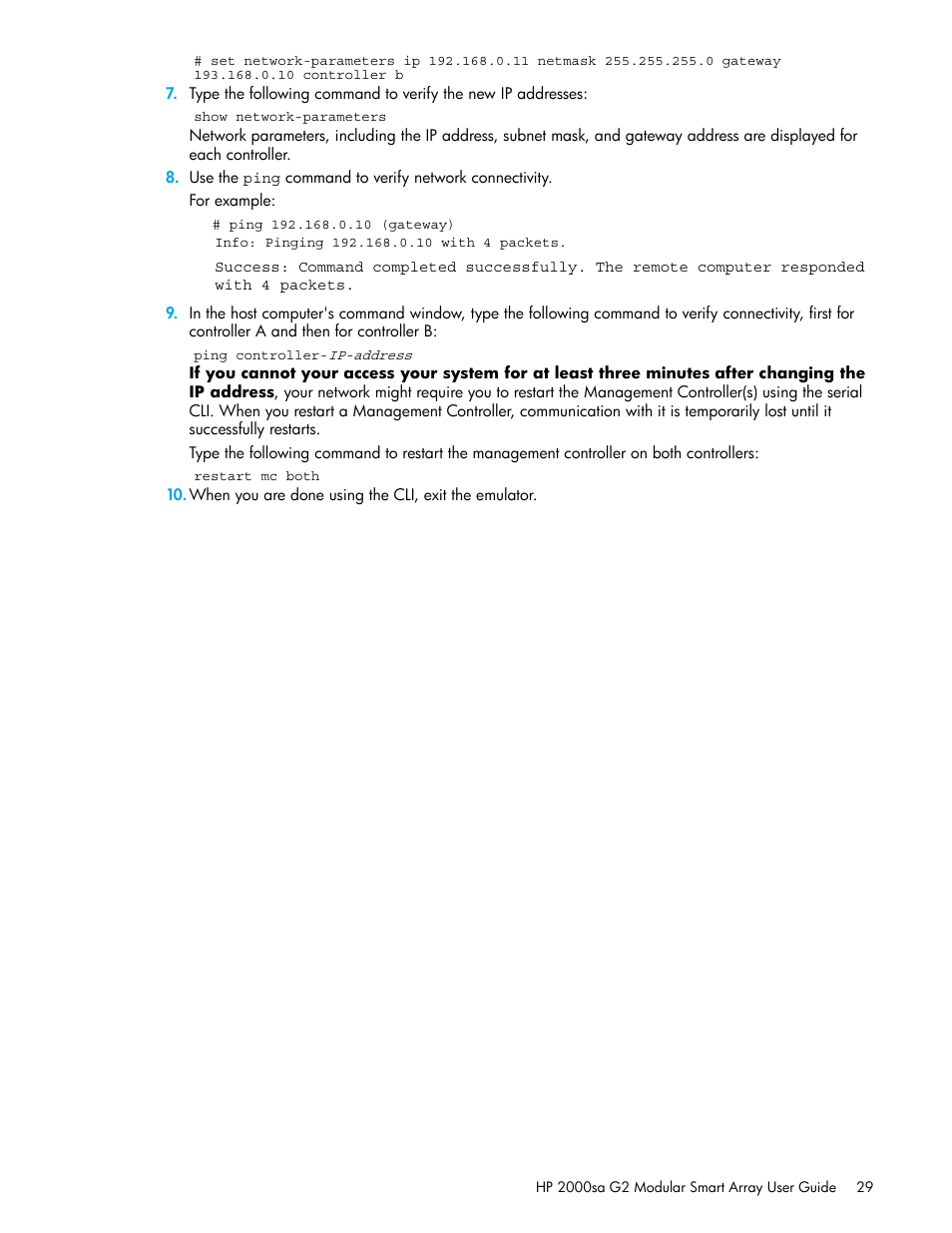 HP 2000SA G2-Modular-Smart-Array User Manual | Page 29 / 76