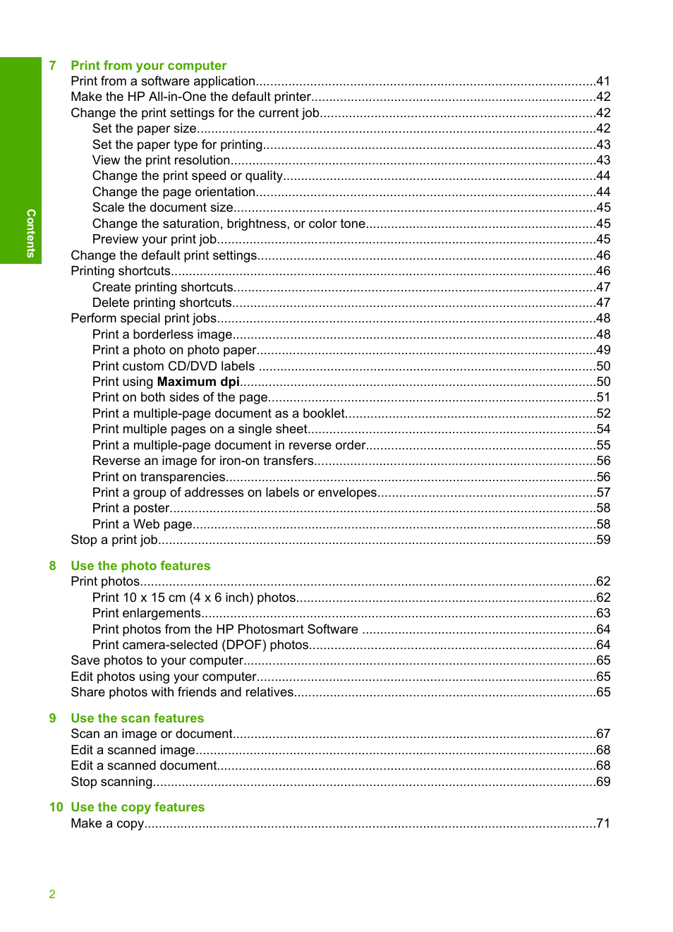 HP Photosmart C4380 All-in-One Printer User Manual | Page 3 / 179