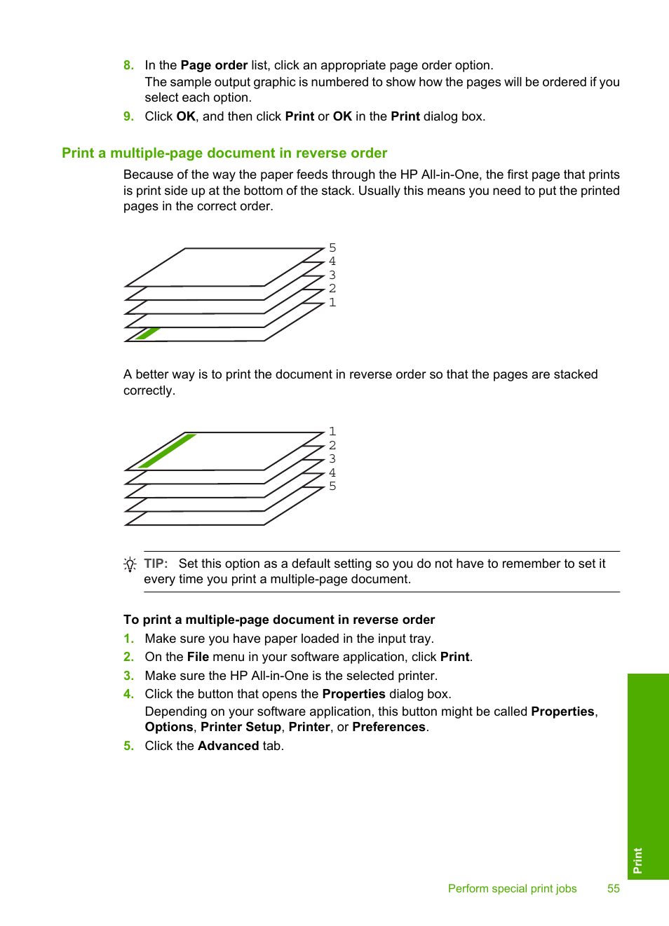 HP Photosmart C4380 All-in-One Printer User Manual | Page 56 / 179