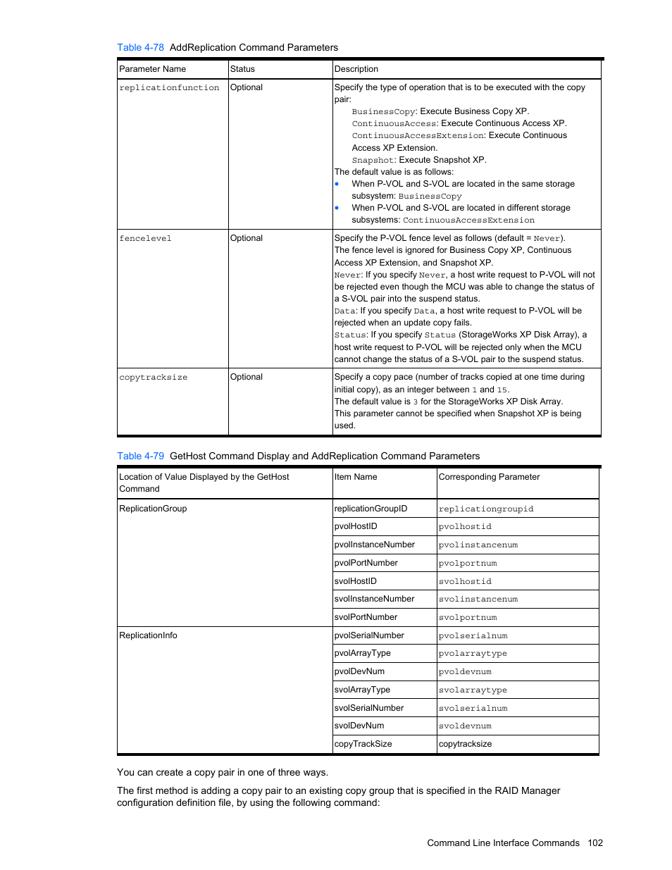 HP StorageWorks XP10000 Disk Array User Manual | Page 102 / 118