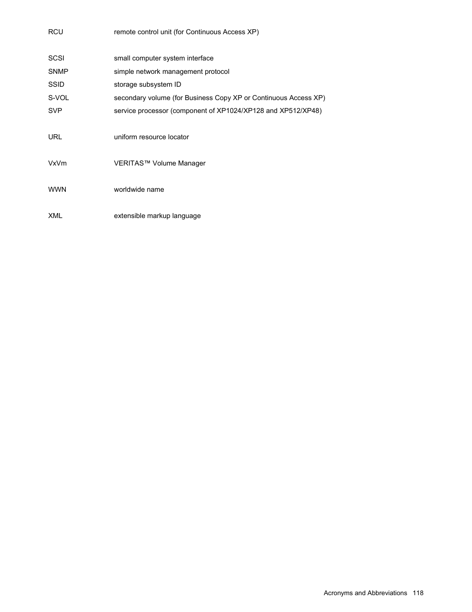 HP StorageWorks XP10000 Disk Array User Manual | Page 118 / 118