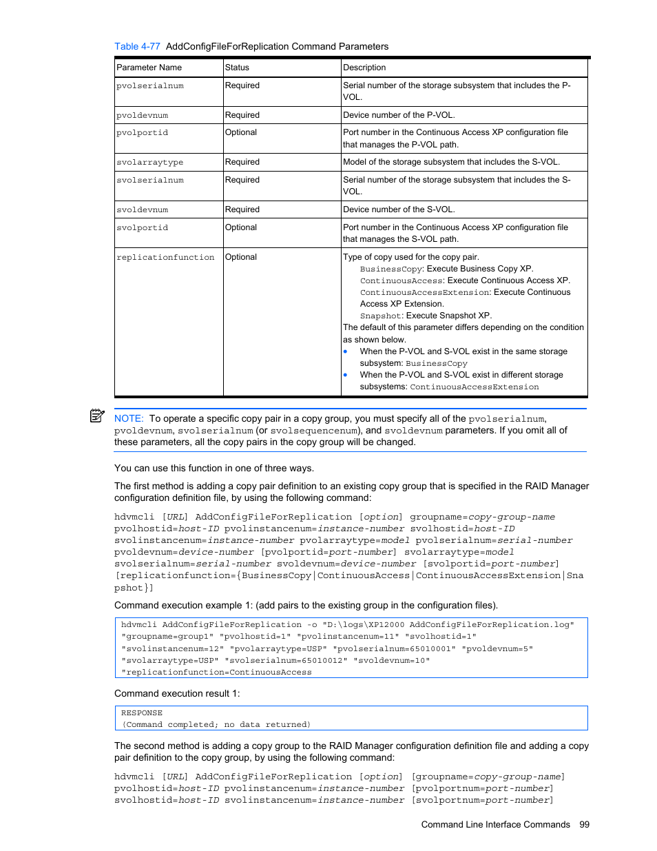 HP StorageWorks XP10000 Disk Array User Manual | Page 99 / 118