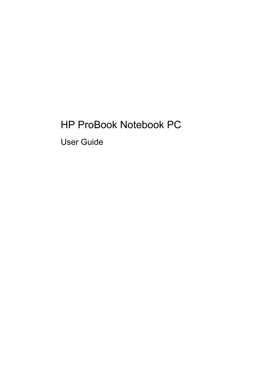 HP ProBook 4326s Notebook-PC User Manual | 192 pages