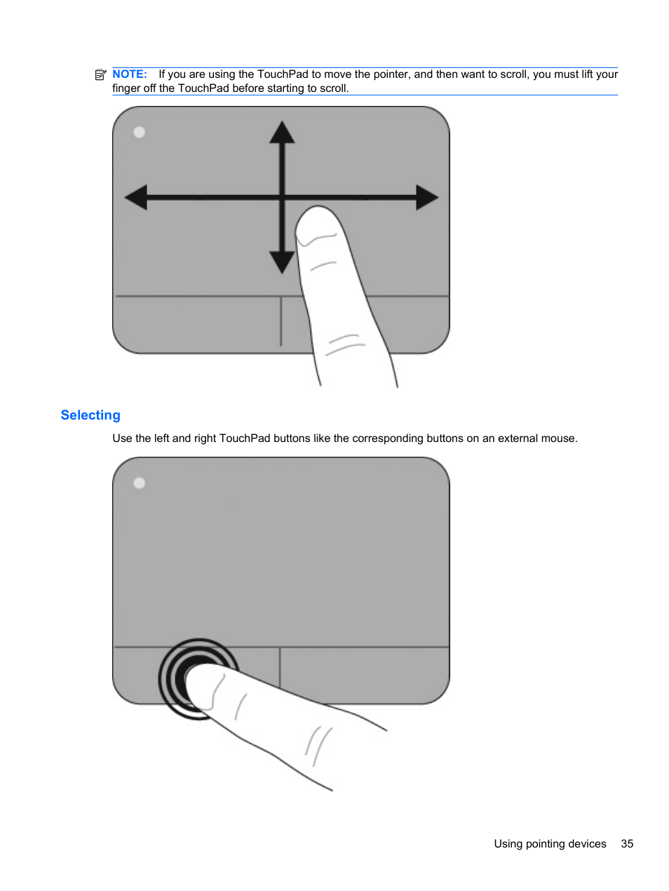 Selecting | HP ProBook 4326s Notebook-PC User Manual | Page 47 / 192