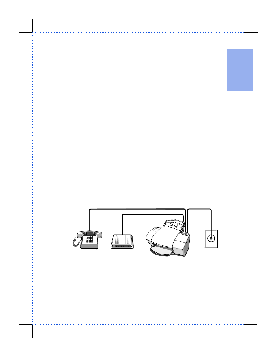 Dedicated line with external modem (aci) | HP Officejet 590 All-in-One Printer User Manual | Page 19 / 130