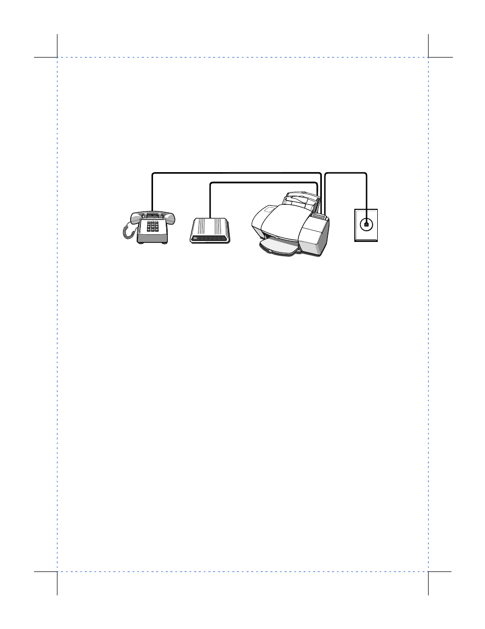 Shared line with an external modem (case adgi) | HP Officejet 590 All-in-One Printer User Manual | Page 22 / 130