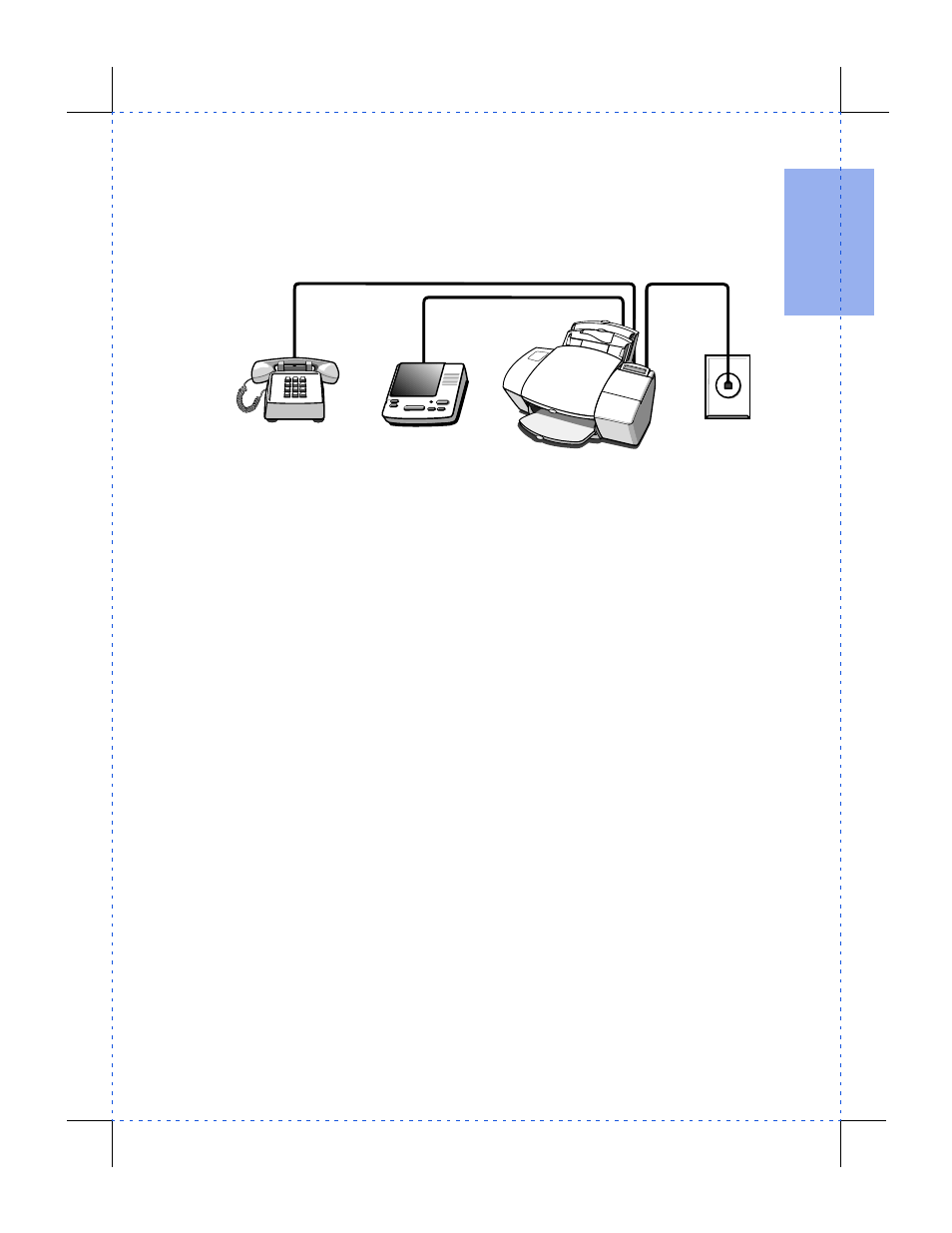 Shared line with answering machine (case adej) | HP Officejet 590 All-in-One Printer User Manual | Page 23 / 130
