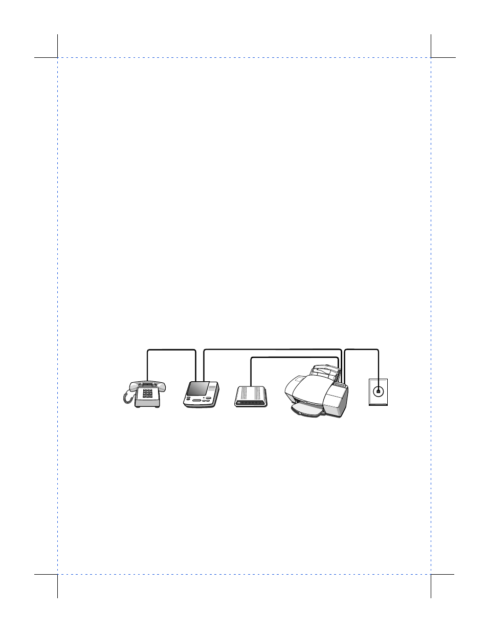 Shared line with external modem and answering mach | HP Officejet 590 All-in-One Printer User Manual | Page 28 / 130
