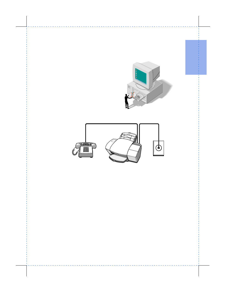 Shared line with distinctive ring (case b) | HP Officejet 590 All-in-One Printer User Manual | Page 31 / 130