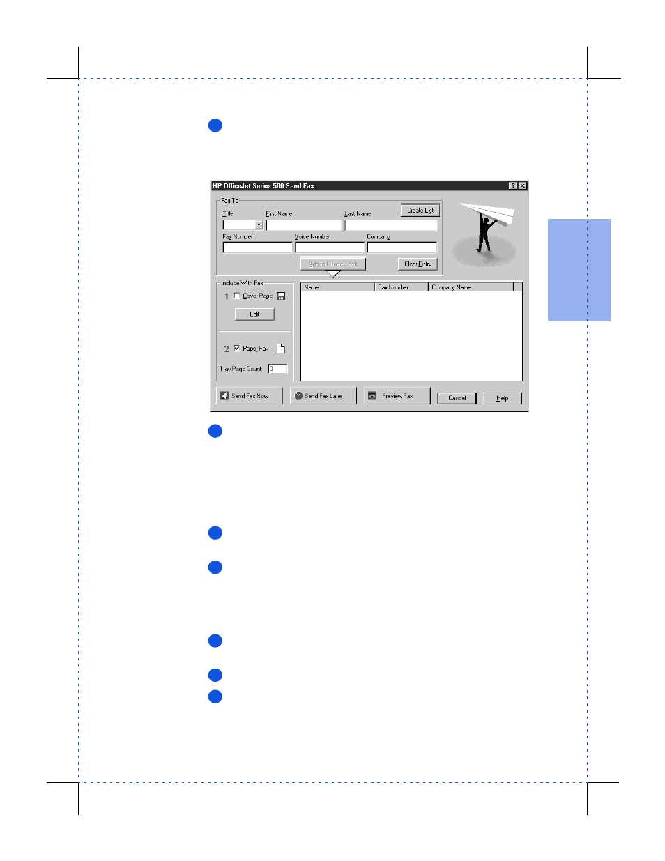 Sending a fax directly from your software program | HP Officejet 590 All-in-One Printer User Manual | Page 39 / 130