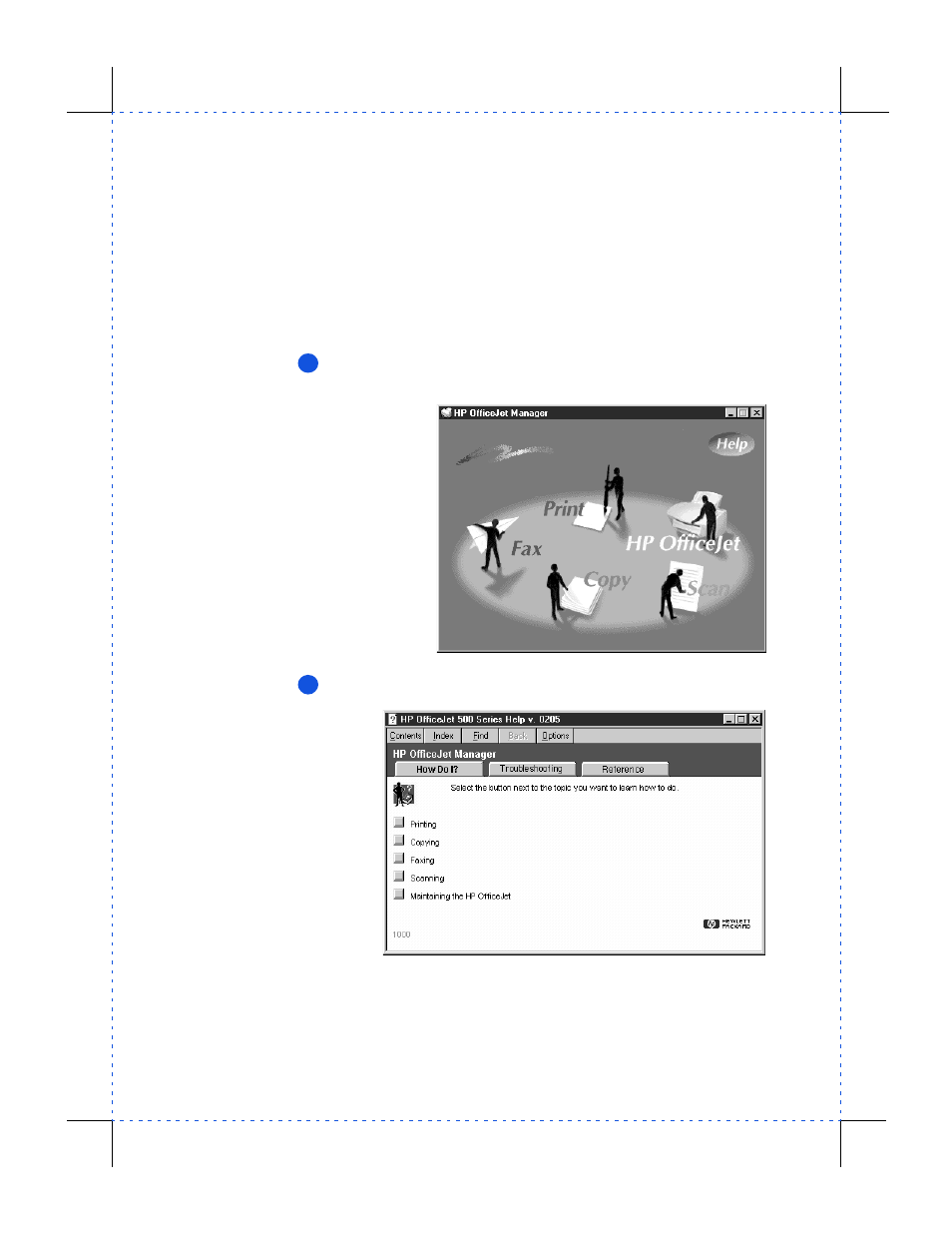 Using the help system | HP Officejet 590 All-in-One Printer User Manual | Page 44 / 130