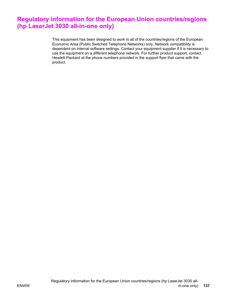 HP LaserJet 3020 All-in-One Printer User Manual | Page 147 / 182
