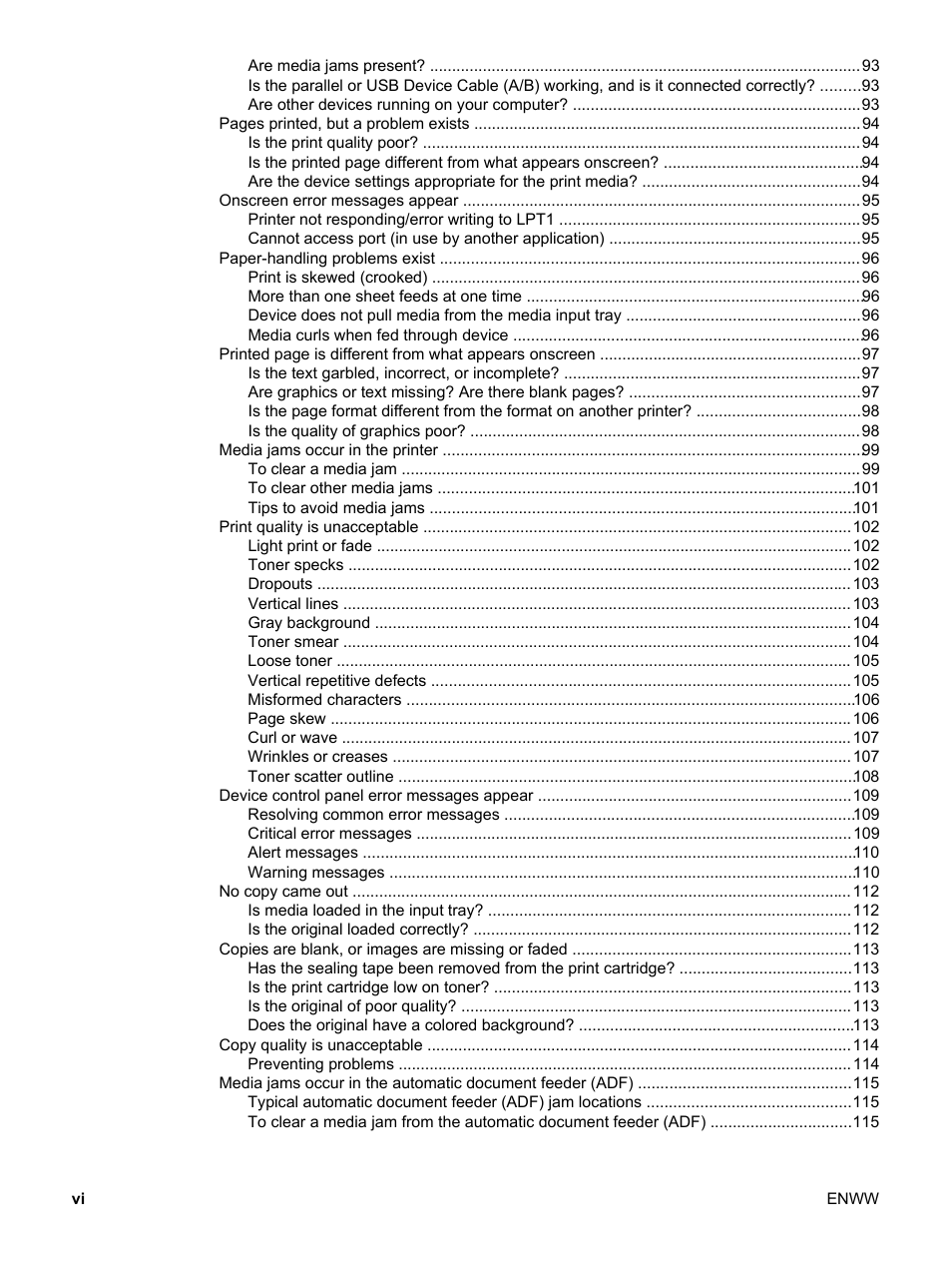 HP LaserJet 3020 All-in-One Printer User Manual | Page 8 / 182