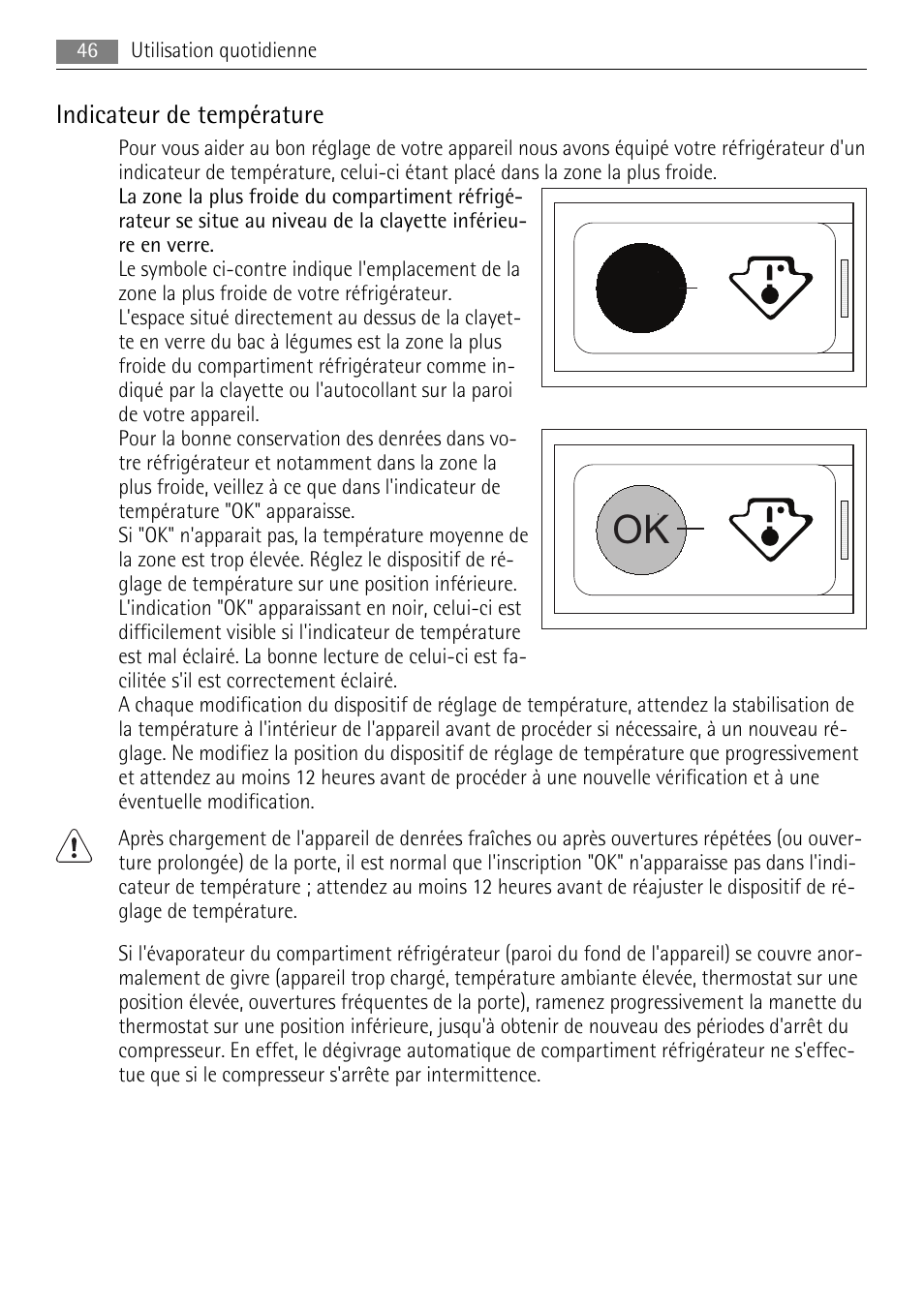 Indicateur de température | AEG SKS68240F0 User Manual | Page 46 / 76