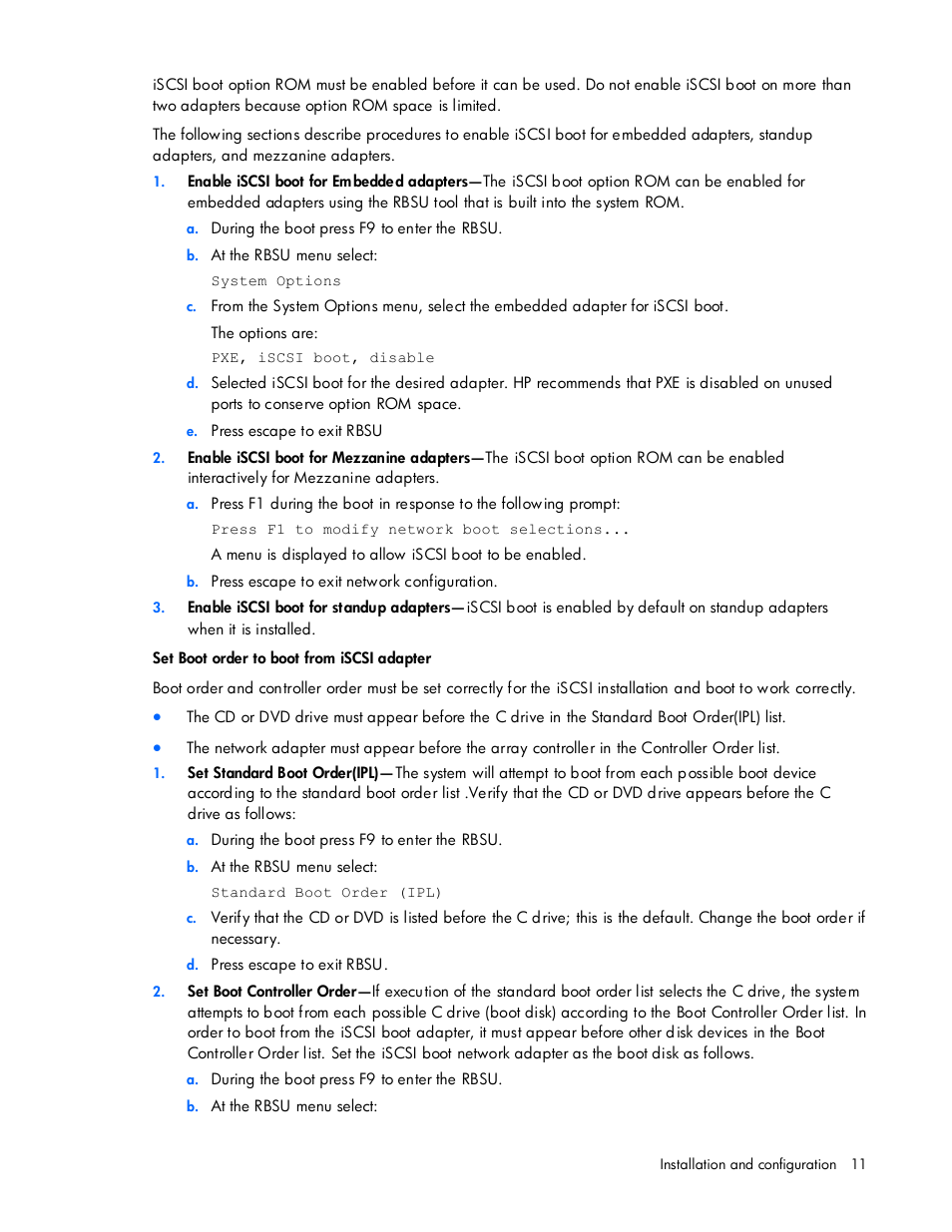 HP NC374m PCI Express Dual Port Multifunction Gigabit Server Adapter User Manual | Page 11 / 26