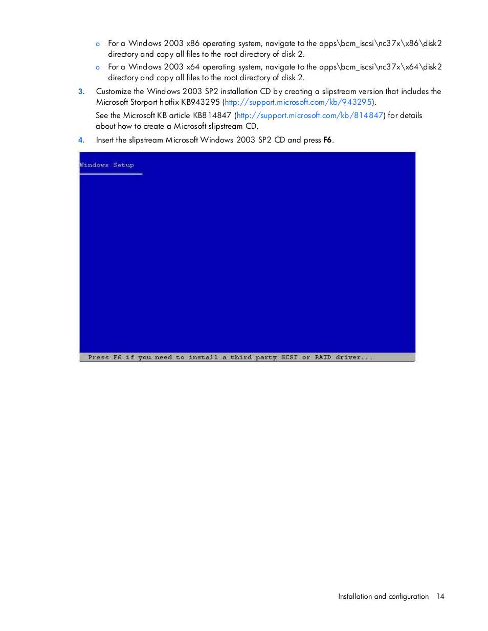 HP NC374m PCI Express Dual Port Multifunction Gigabit Server Adapter User Manual | Page 14 / 26