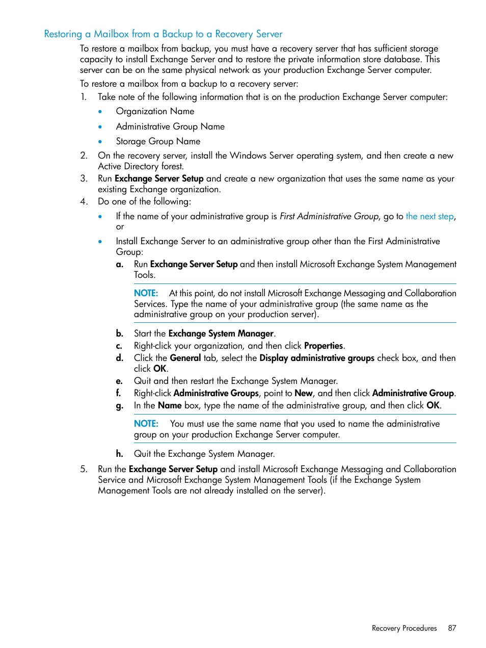 HP 3PAR Recovery Manager Software for VMware vSphere Licenses User Manual | Page 87 / 119