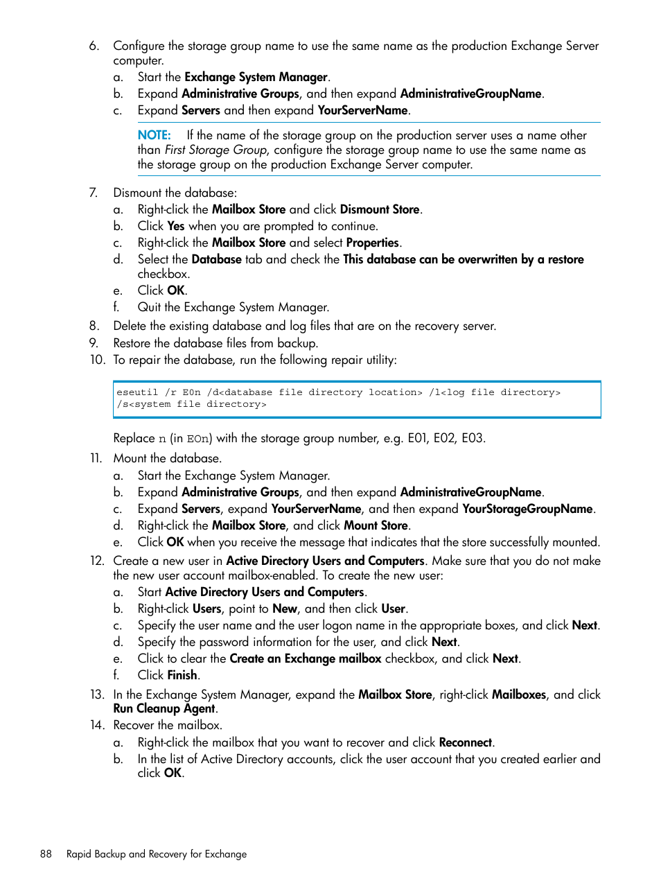 HP 3PAR Recovery Manager Software for VMware vSphere Licenses User Manual | Page 88 / 119