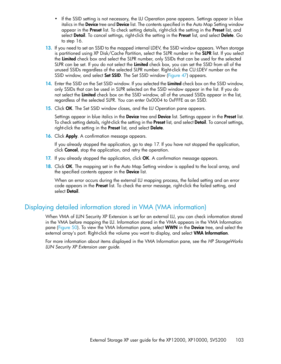 HP XP External Storage Software User Manual | Page 103 / 200