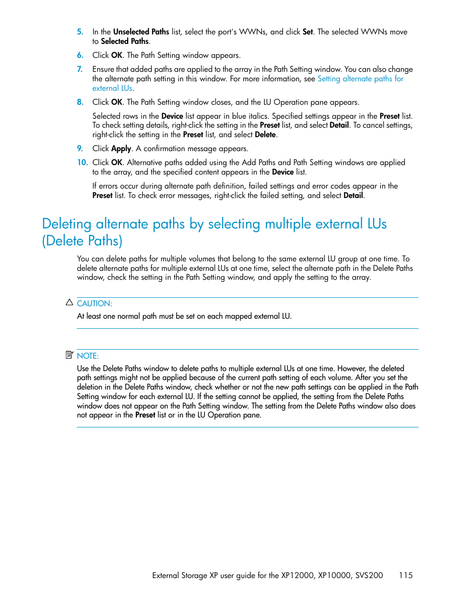 HP XP External Storage Software User Manual | Page 115 / 200