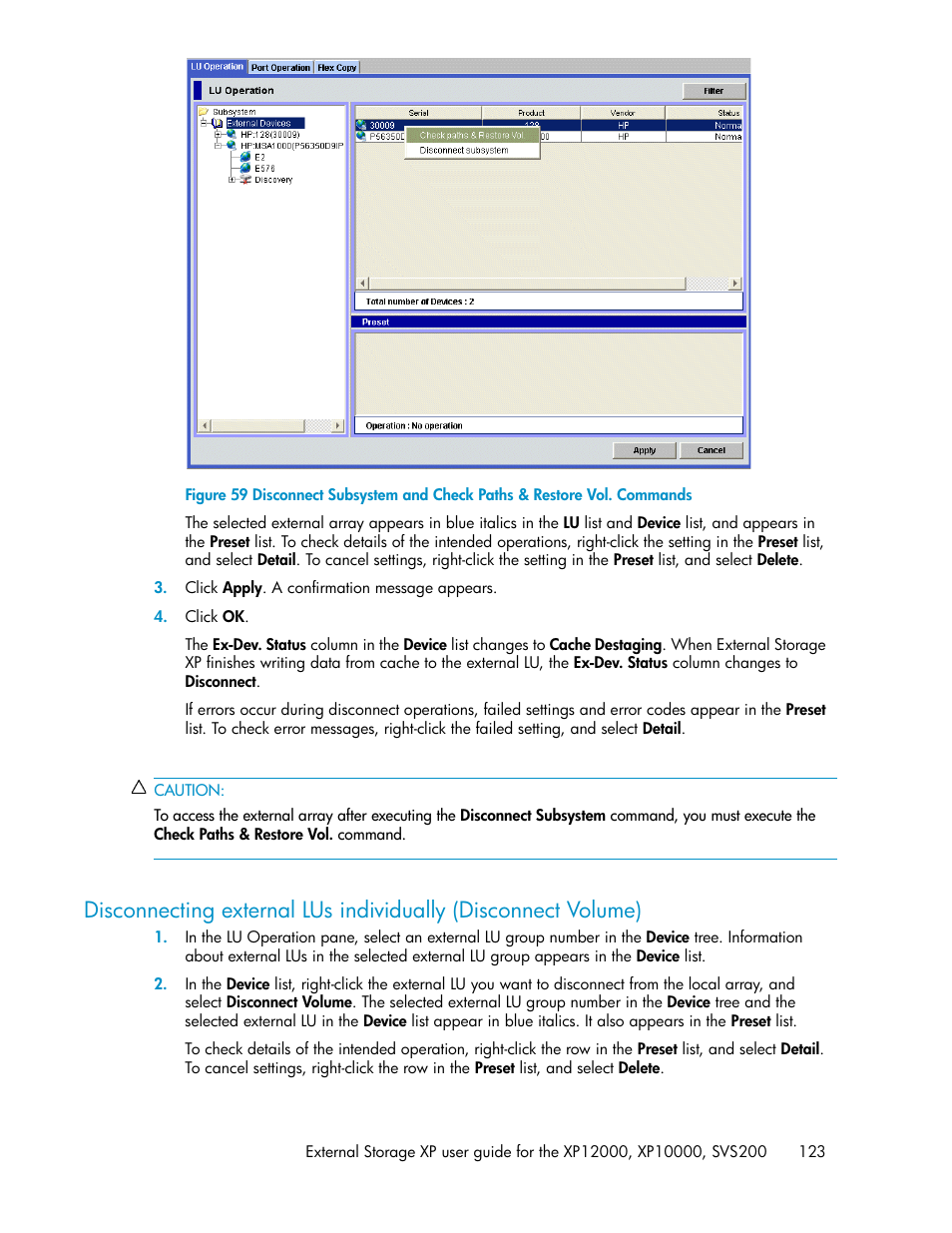 HP XP External Storage Software User Manual | Page 123 / 200