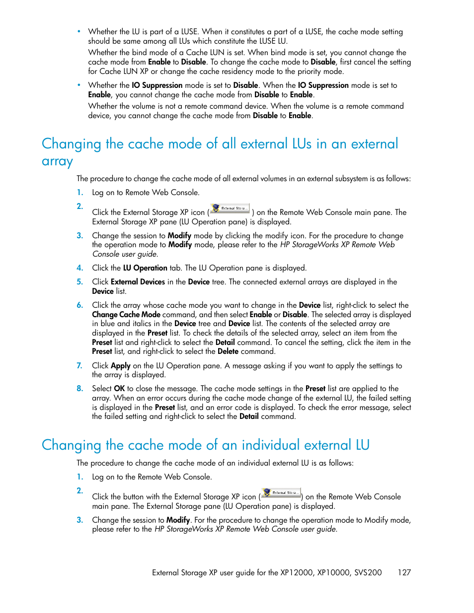 HP XP External Storage Software User Manual | Page 127 / 200