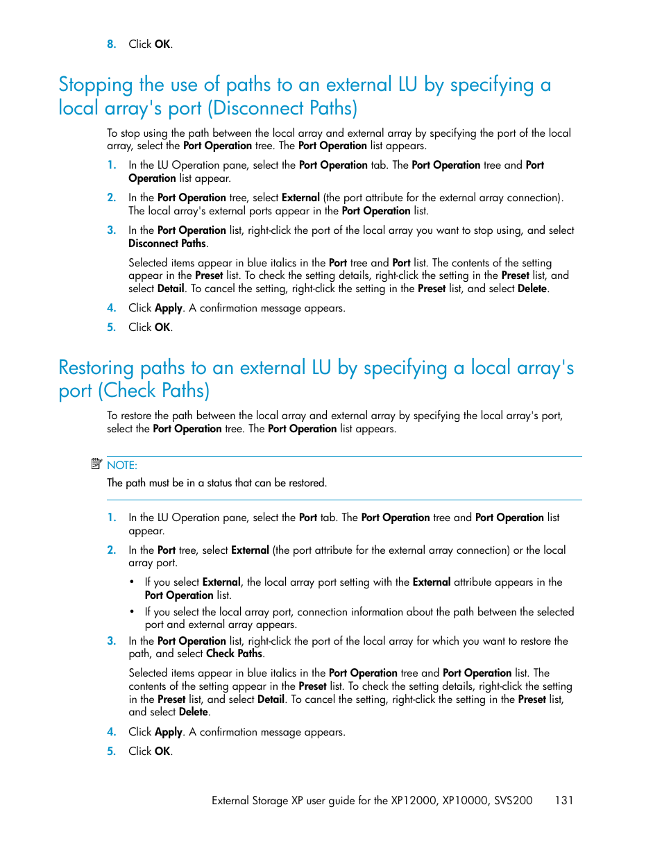 HP XP External Storage Software User Manual | Page 131 / 200