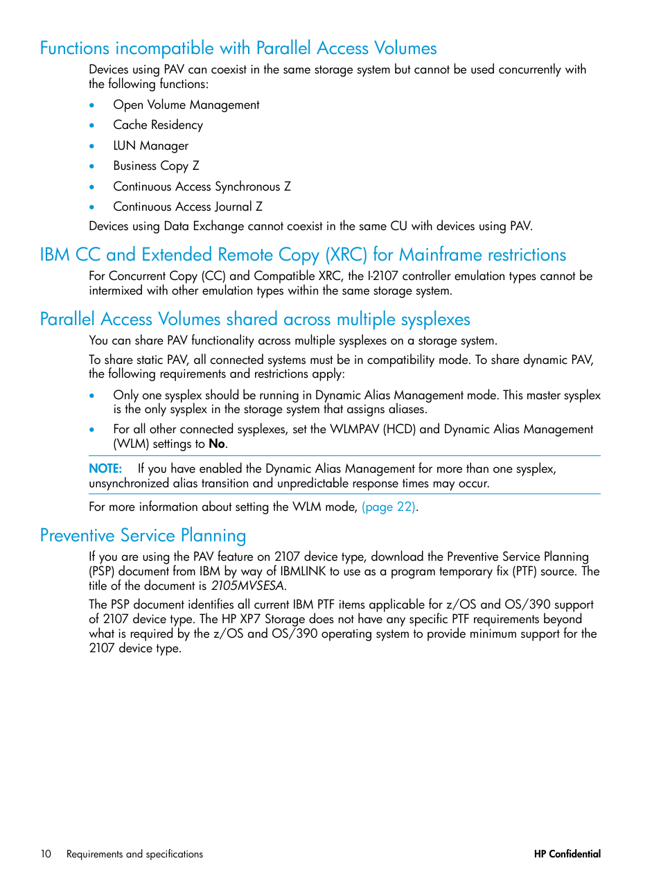 Preventive service planning | HP XP7 Storage User Manual | Page 10 / 53