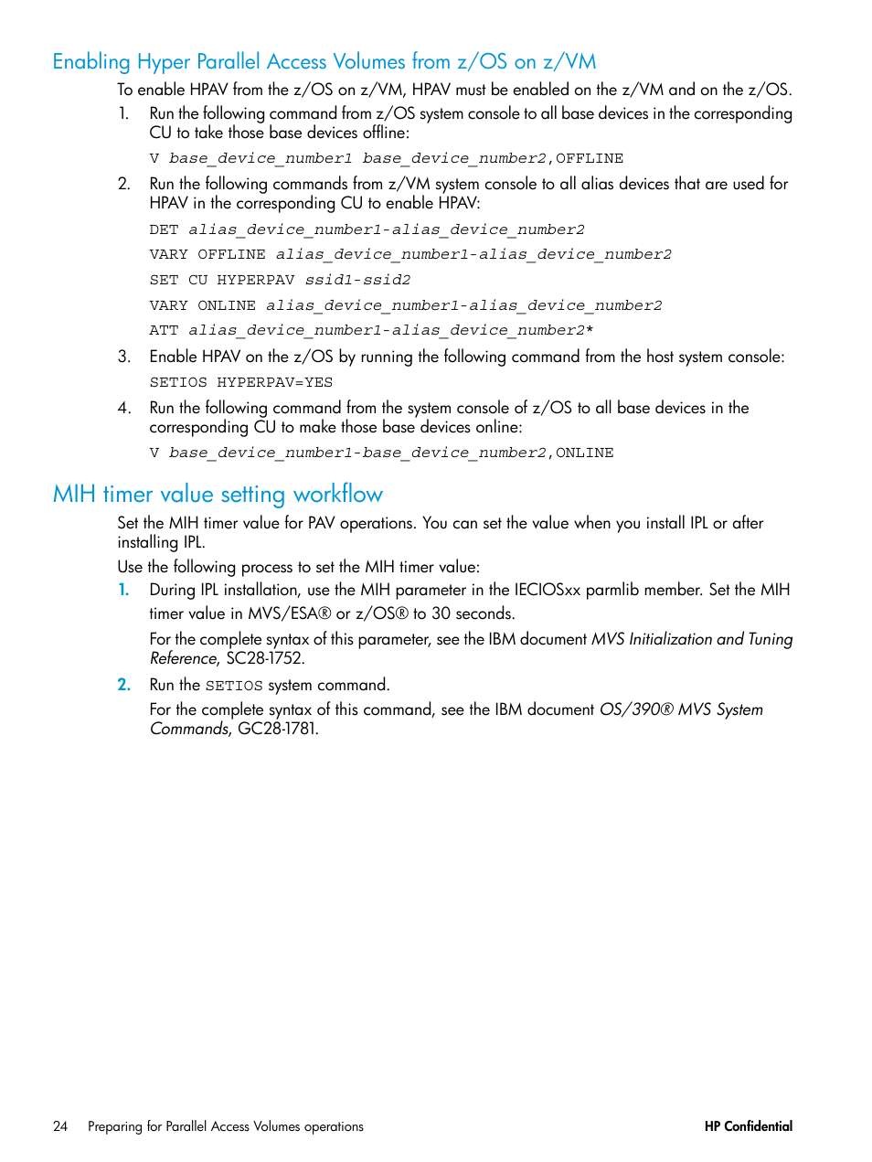 Mih timer value setting workflow | HP XP7 Storage User Manual | Page 24 / 53