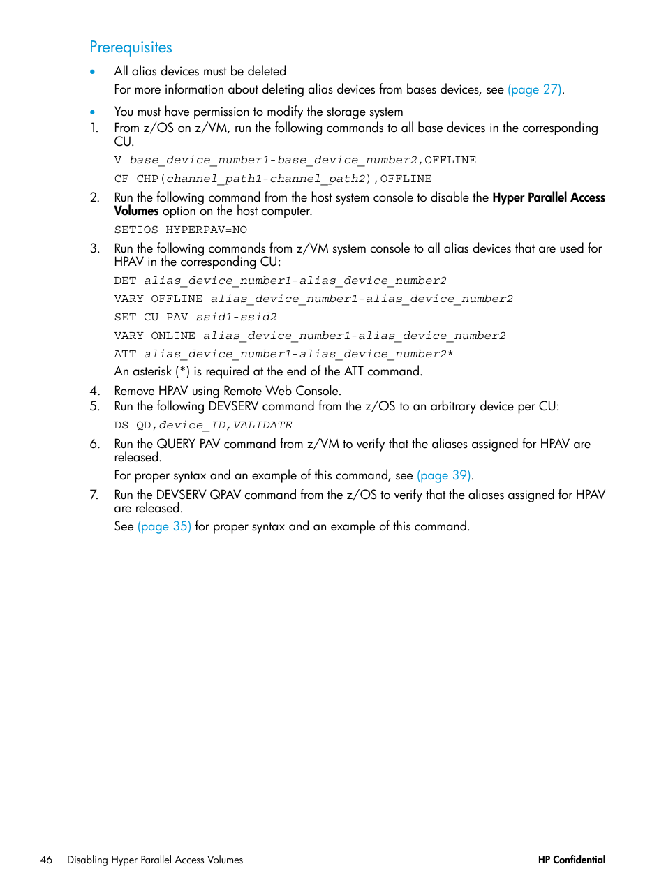 Prerequisites | HP XP7 Storage User Manual | Page 46 / 53