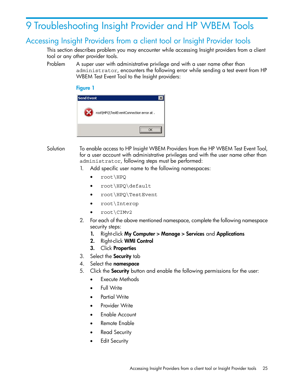 HP Insight Management WBEM Providers User Manual | Page 25 / 33