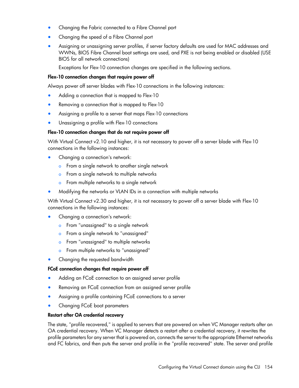 HP Virtual Connect 4Gb Fibre Channel Module for c-Class BladeSystem User Manual | Page 154 / 172