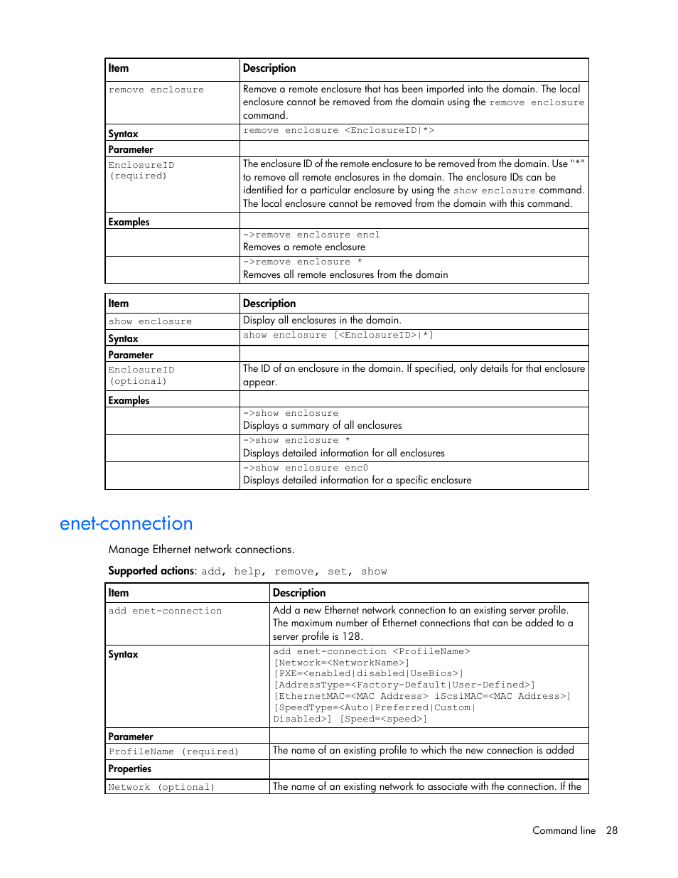 Enet-connection | HP Virtual Connect 4Gb Fibre Channel Module for c-Class BladeSystem User Manual | Page 28 / 172