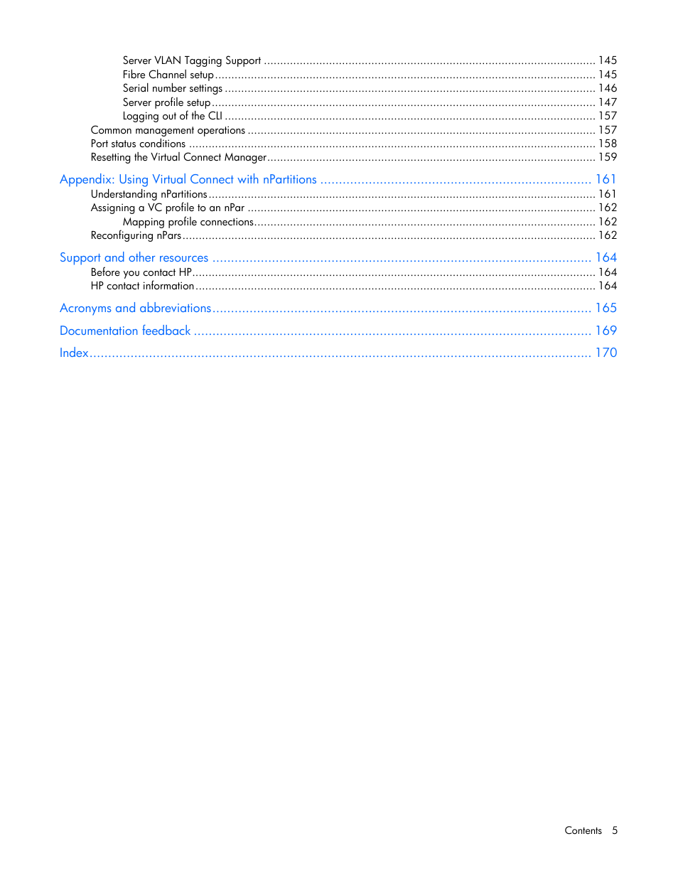 HP Virtual Connect 4Gb Fibre Channel Module for c-Class BladeSystem User Manual | Page 5 / 172