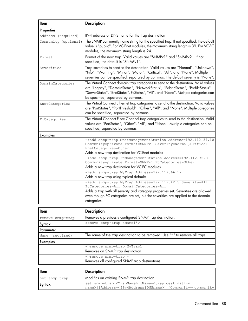 HP Virtual Connect 4Gb Fibre Channel Module for c-Class BladeSystem User Manual | Page 88 / 172