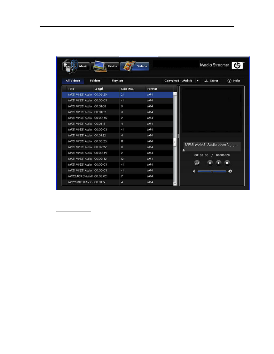 Folders view | HP EX490 MediaSmart Server User Manual | Page 150 / 331