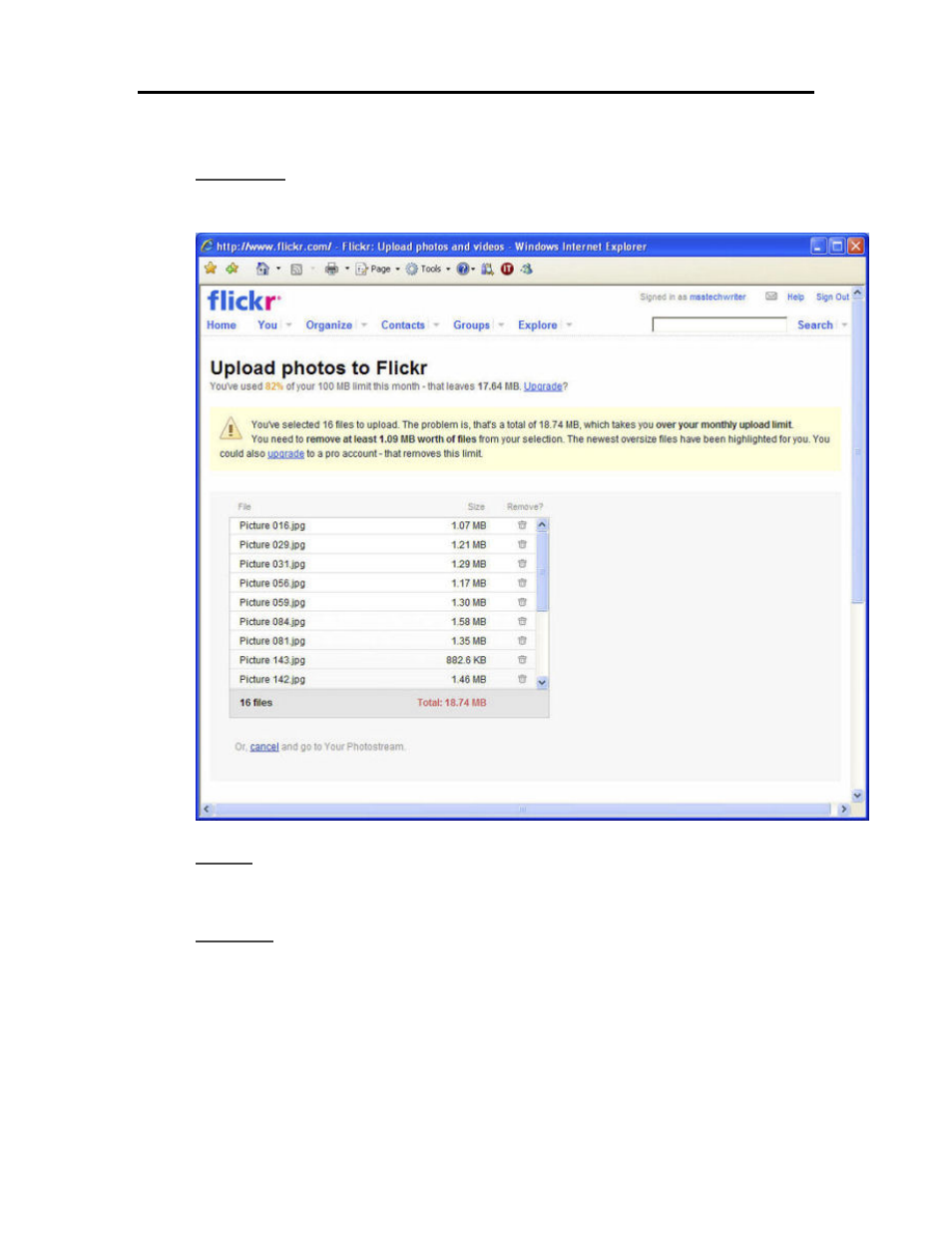 Photo publisher, flickr photo upload fails | HP EX490 MediaSmart Server User Manual | Page 182 / 331