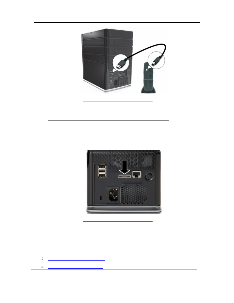Detach and reattach a usb drive, Detach and reattach a usb drive 225, Remove and reattach a usb drive | HP EX490 MediaSmart Server User Manual | Page 231 / 331