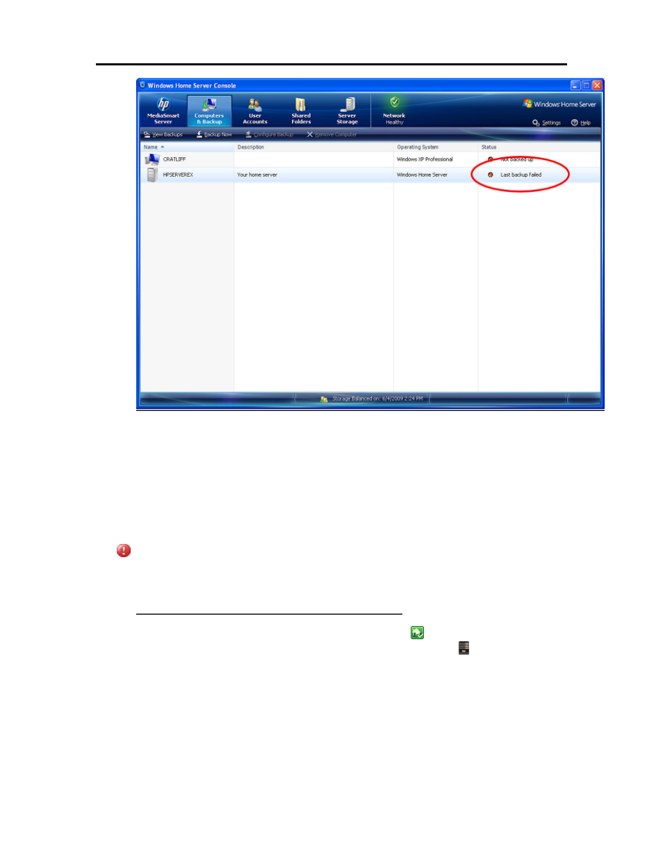 Add and remove drives from server storage, Add and remove drives from server storage 229, Add the drive to the server’s total storage | HP EX490 MediaSmart Server User Manual | Page 235 / 331