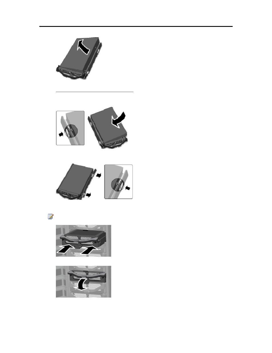 Insert the new system drive | HP EX490 MediaSmart Server User Manual | Page 238 / 331