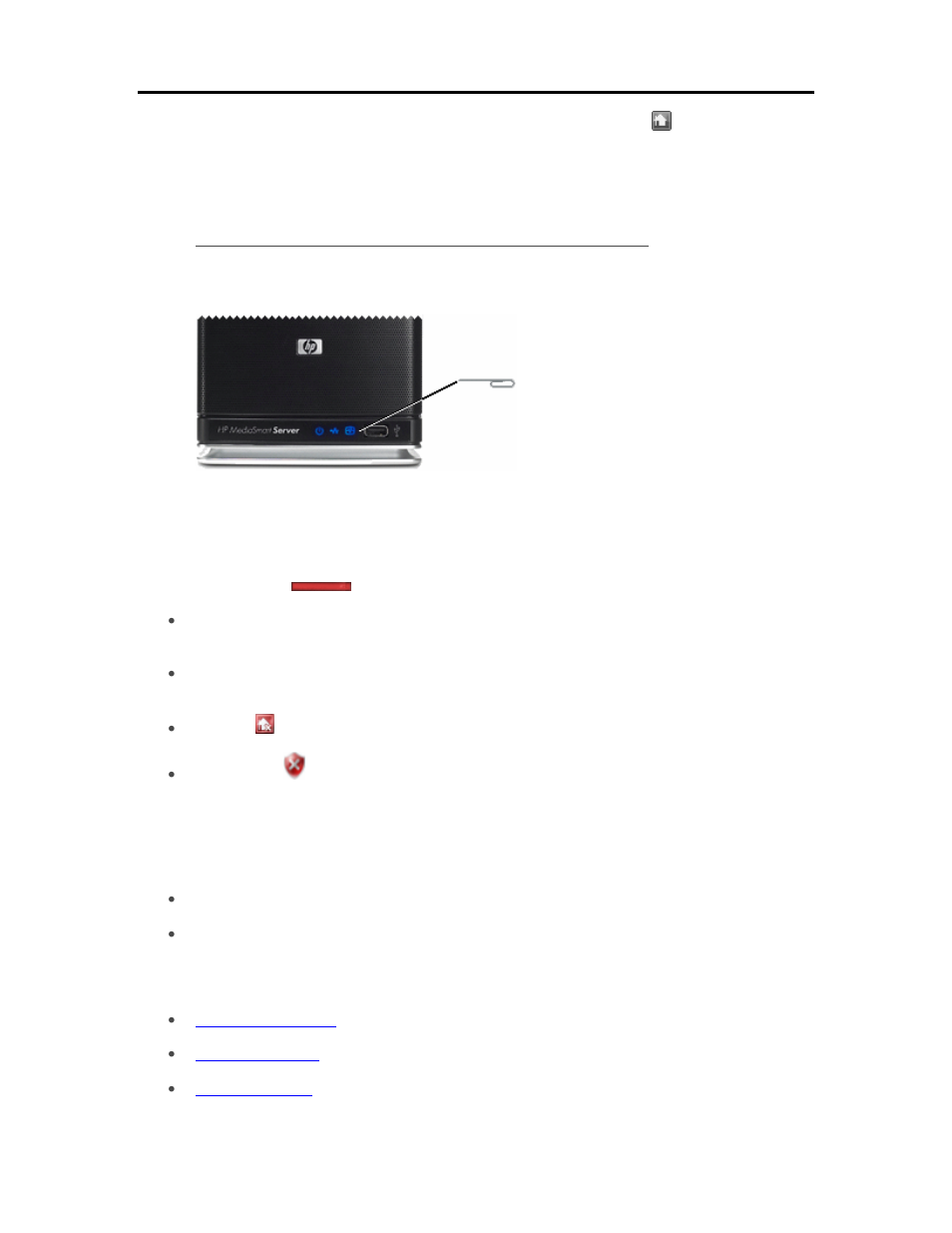 Light-bar is red, Hardware warning messages, Light-bar is red 259 | Hardware warning messages 259 | HP EX490 MediaSmart Server User Manual | Page 265 / 331