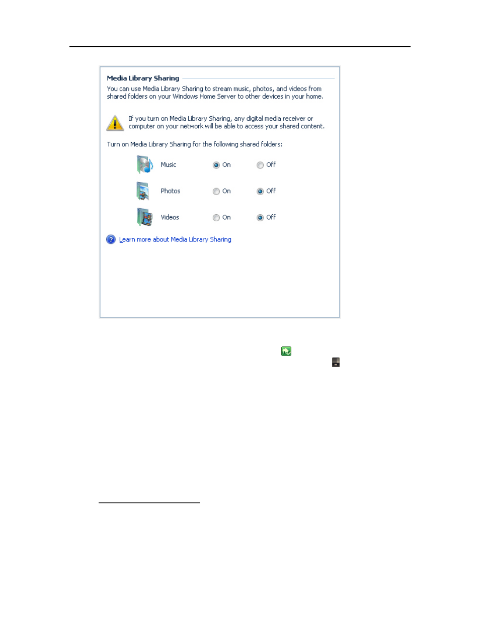 Windows home server frequently asked questions, Windows home server frequently asked questions 264, Turn on twonkymedia | HP EX490 MediaSmart Server User Manual | Page 270 / 331