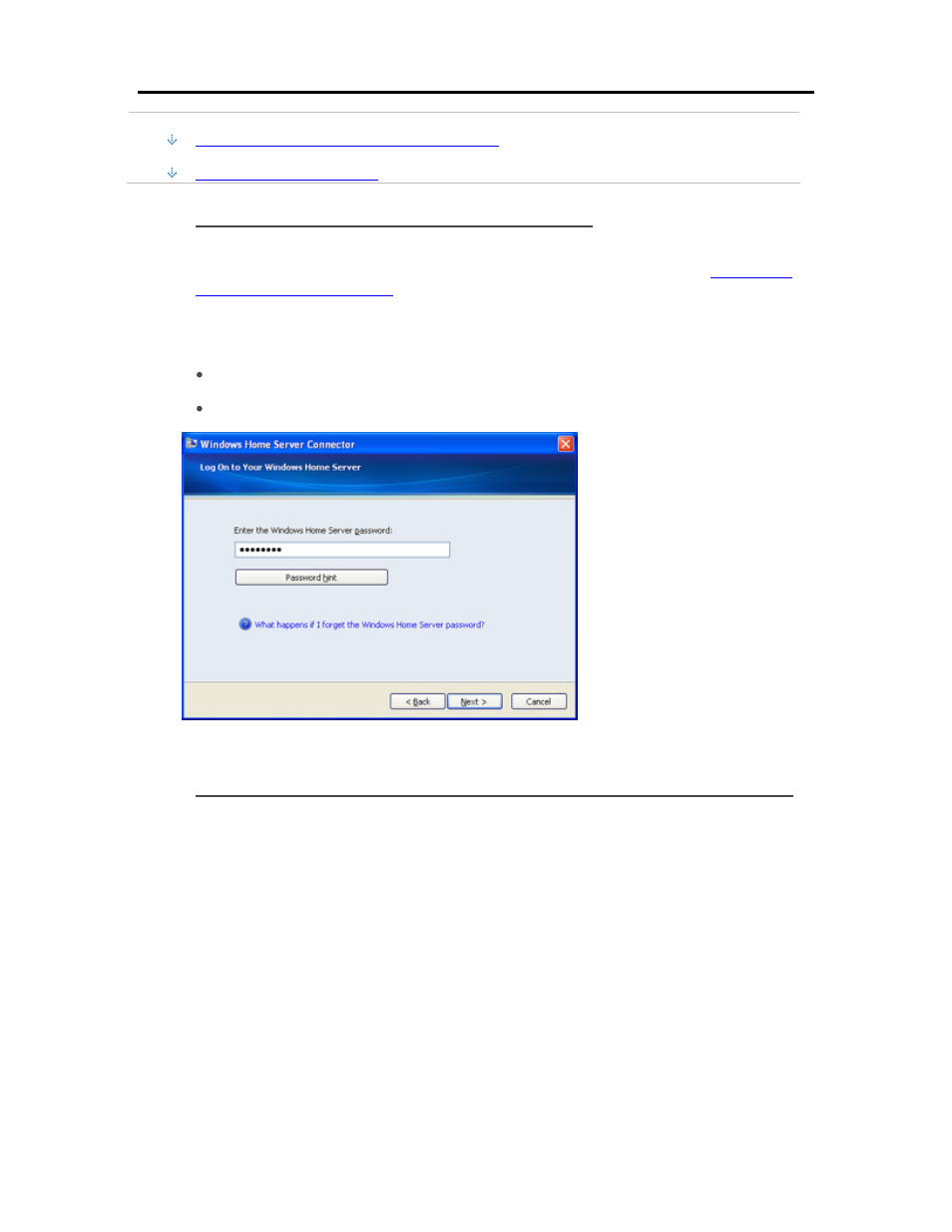 To install from the server using, Windows xp or windows vista, Install from the software installation disc | HP EX490 MediaSmart Server User Manual | Page 35 / 331