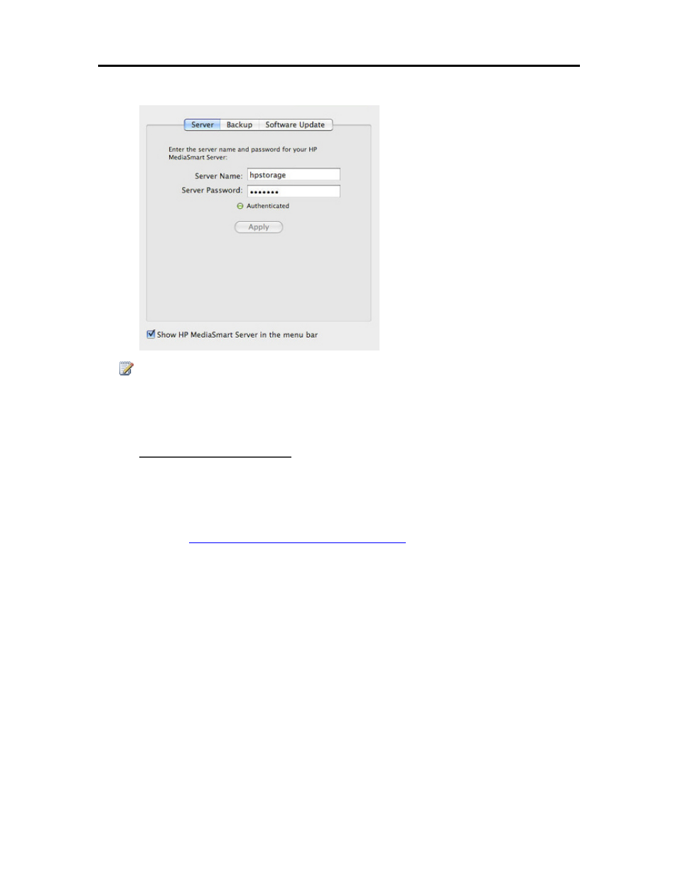 Troubleshooting a mac connection to the server, Troubleshooting a mac connection to the server 32, Install from the server | HP EX490 MediaSmart Server User Manual | Page 38 / 331