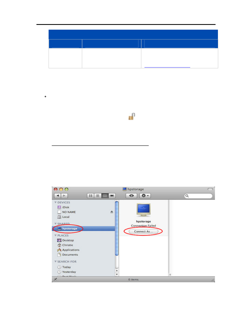 Connection method a: using the finder | HP EX490 MediaSmart Server User Manual | Page 40 / 331