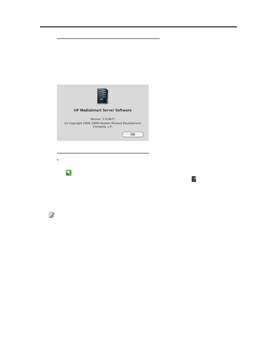 Check the mac client version number, Check the server version number | HP EX490 MediaSmart Server User Manual | Page 58 / 331