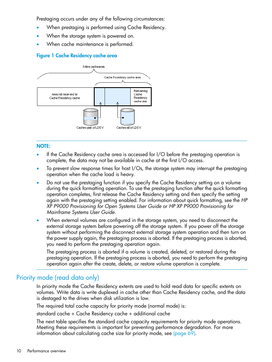 Priority mode (read data only) | HP XP P9000 for Compatible High Perf FICON Connectivity Software User Manual | Page 10 / 205