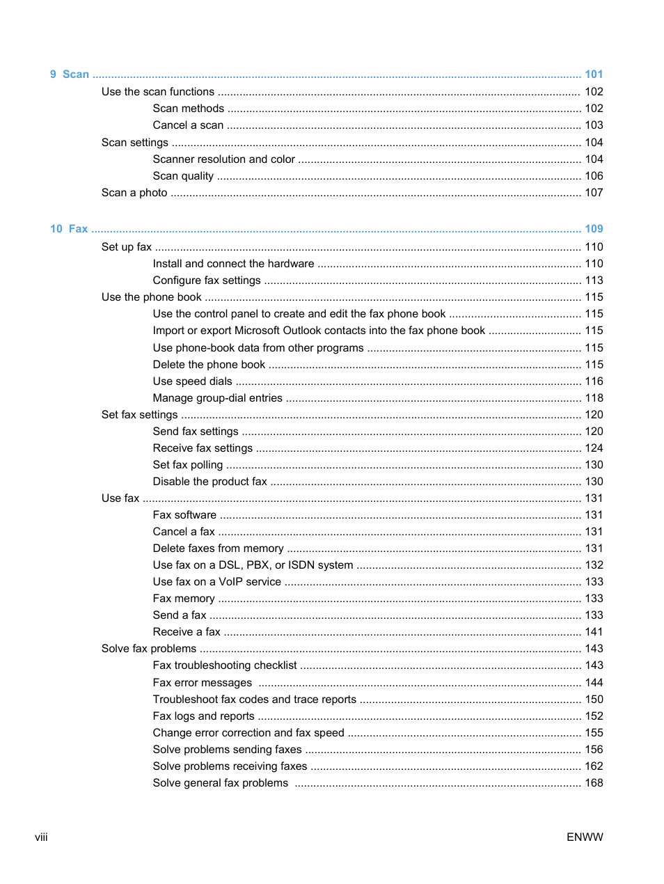 HP LaserJet Pro M1536dnf MFP SERIES User Manual | Page 10 / 286